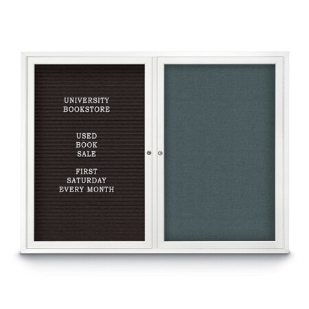 United Visual Products Corkboard, 60"x36", Amethyst/Gold UV405PLUS-GOLD-AMETHY